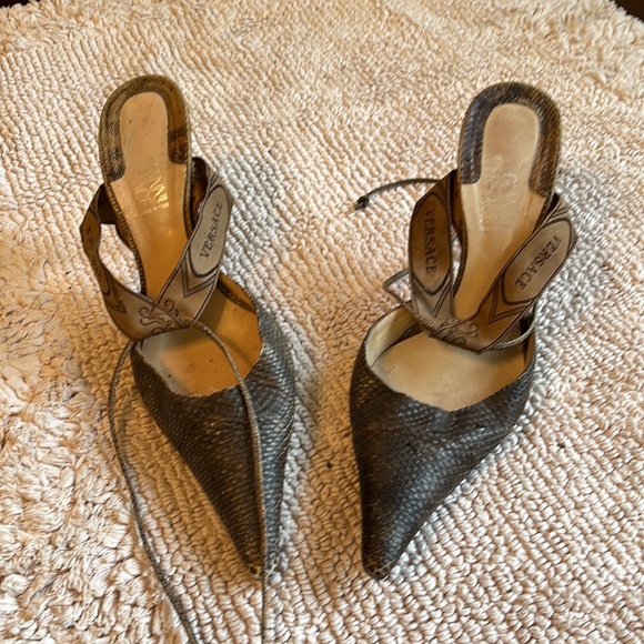 The very sexy high heel sling back python shoe - Picture 3 of 7